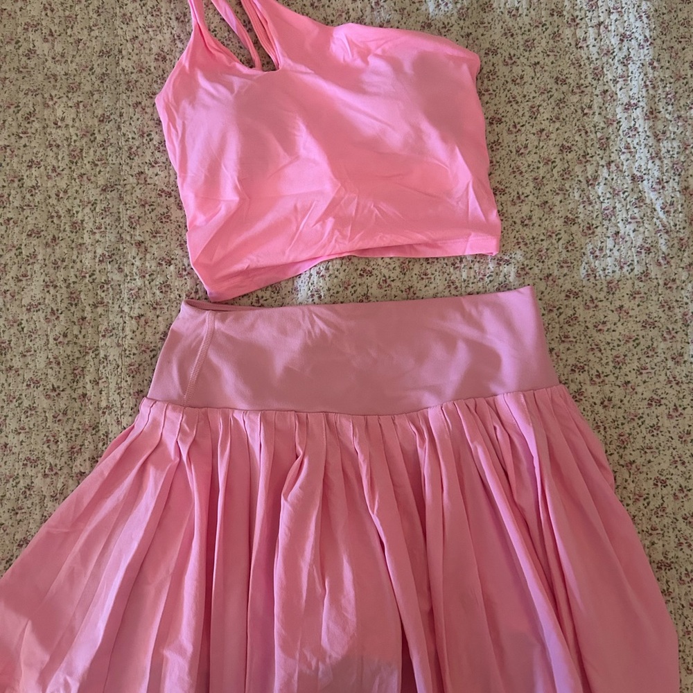All in Motion Pink Skirt Set